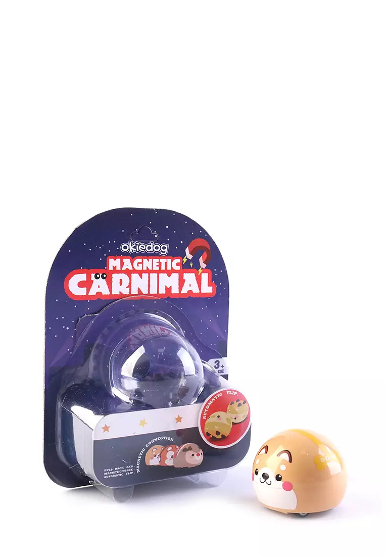 Okiedog Magnetic Carnimal Dog - Mobil mainan magnet anak