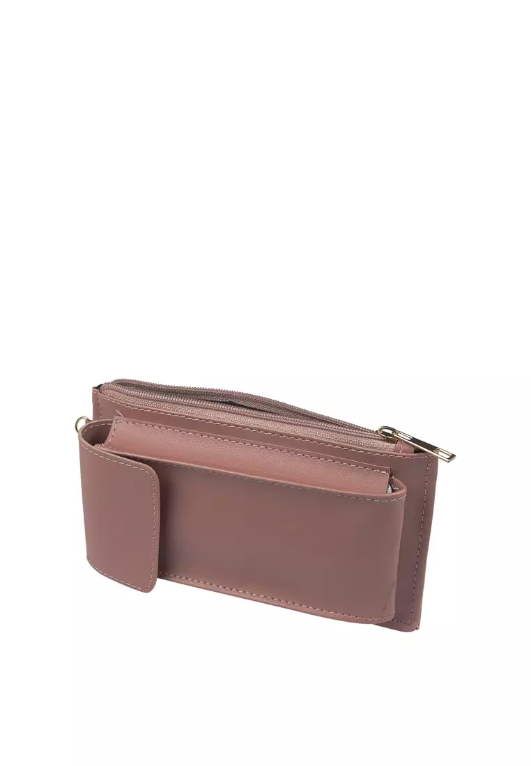 MYNT by MAYONETTE Hyuna Dompet Wanita Tempat HP dan Uang Selempang Wanita Model Terbaru 2020 Korea - Pink