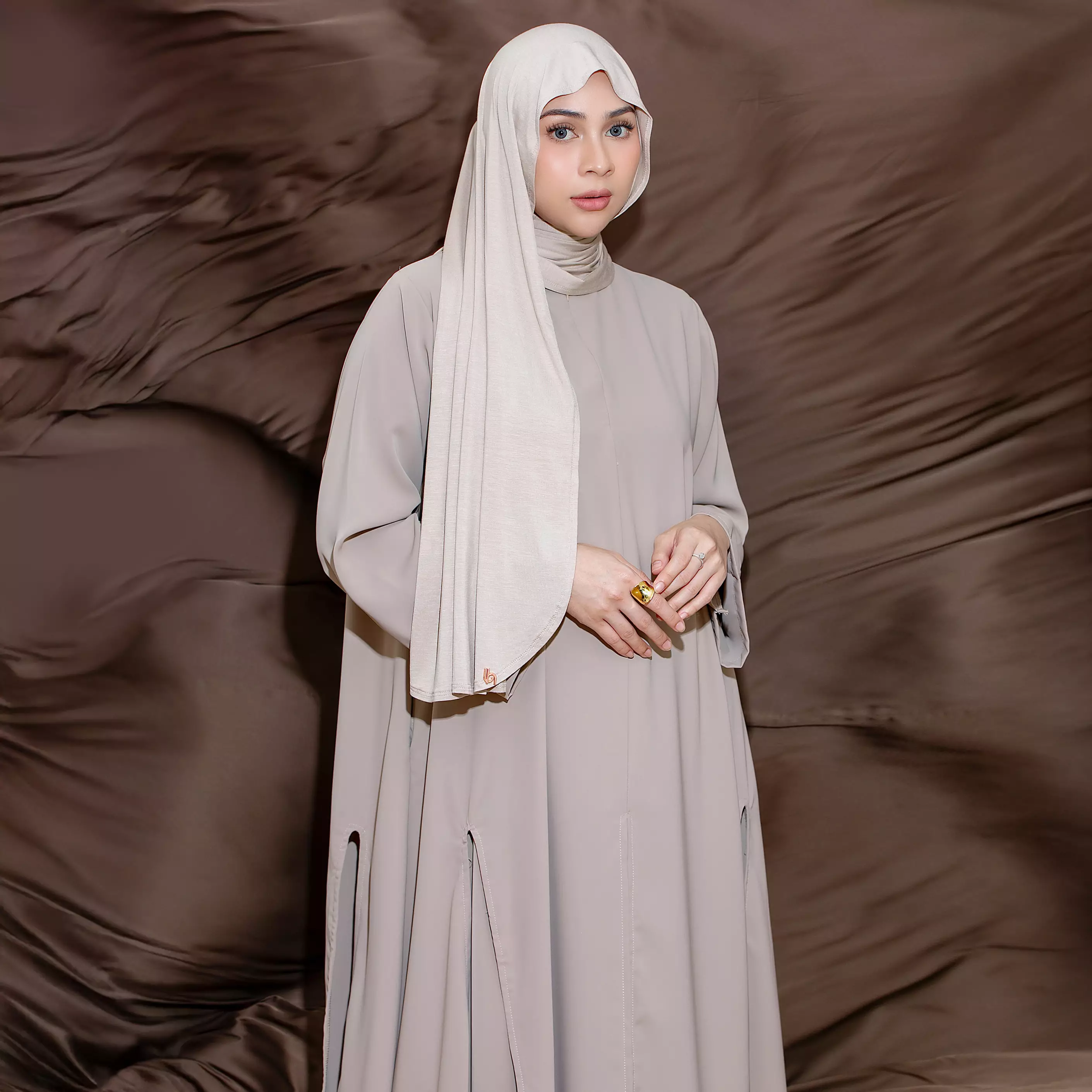 Ten Shawl Beige (Tencel Curved Pashmina Special Anniversary Collections)