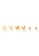 6IXTY8IGHT gold 3 Pack of Stud Earrings AC03285 0C3EAACF1FA2B7GS_1