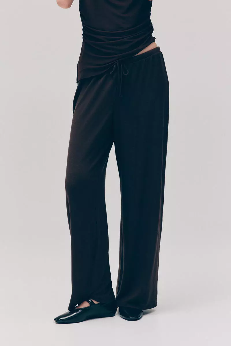 Fine-knit trousers