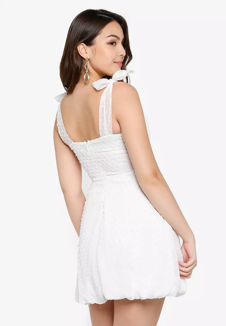 Buy MISSGUIDED Dobby Tie Front Dress Online ZALORA Malaysia
