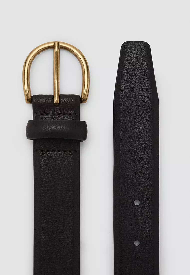 Pebbled Leather Belt