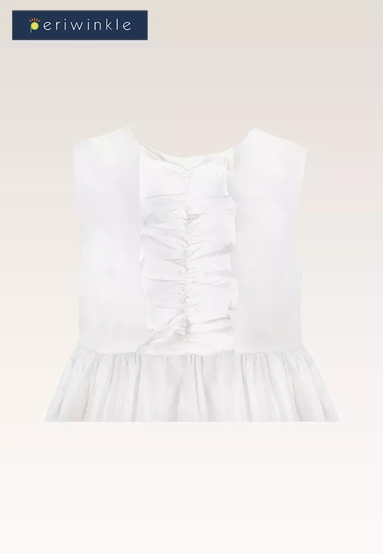 Orabella Girls Yellow Ruffled Dress