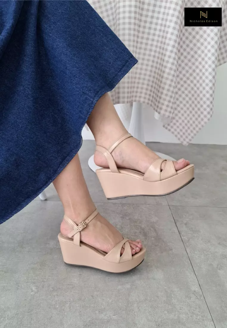 Nicholas Edison Wedge Ida Beige
