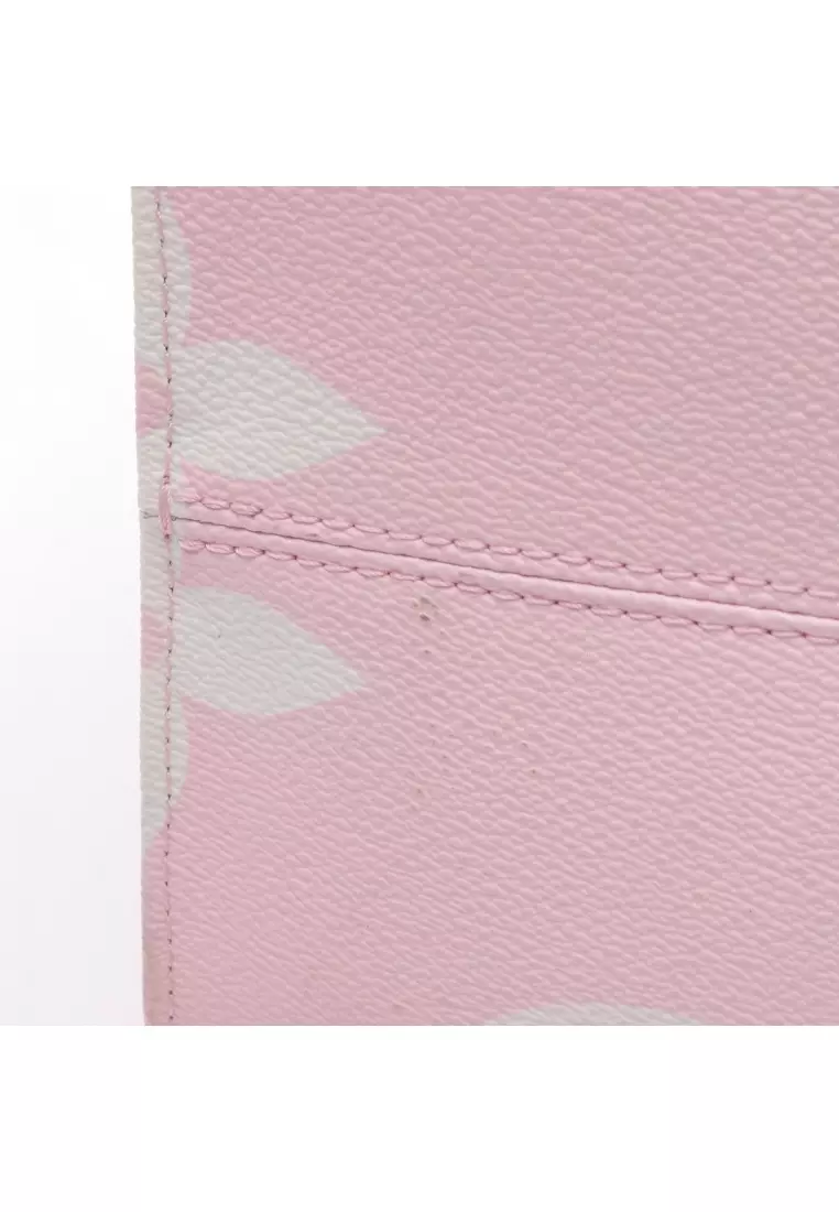 Pre-Loved Louis Vuitton on-the-go GM LV Escale pastel Shoulder bag PVC leather pink multicolor Okinawa Limited Edition 2WAY