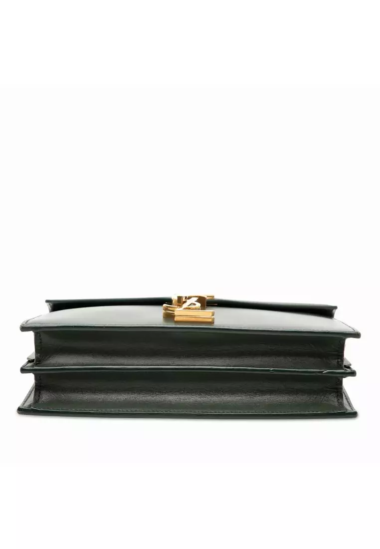 Pre-Loved Saint Laurent Smooth Calfskin Monogram Cassandra Clasp Bag