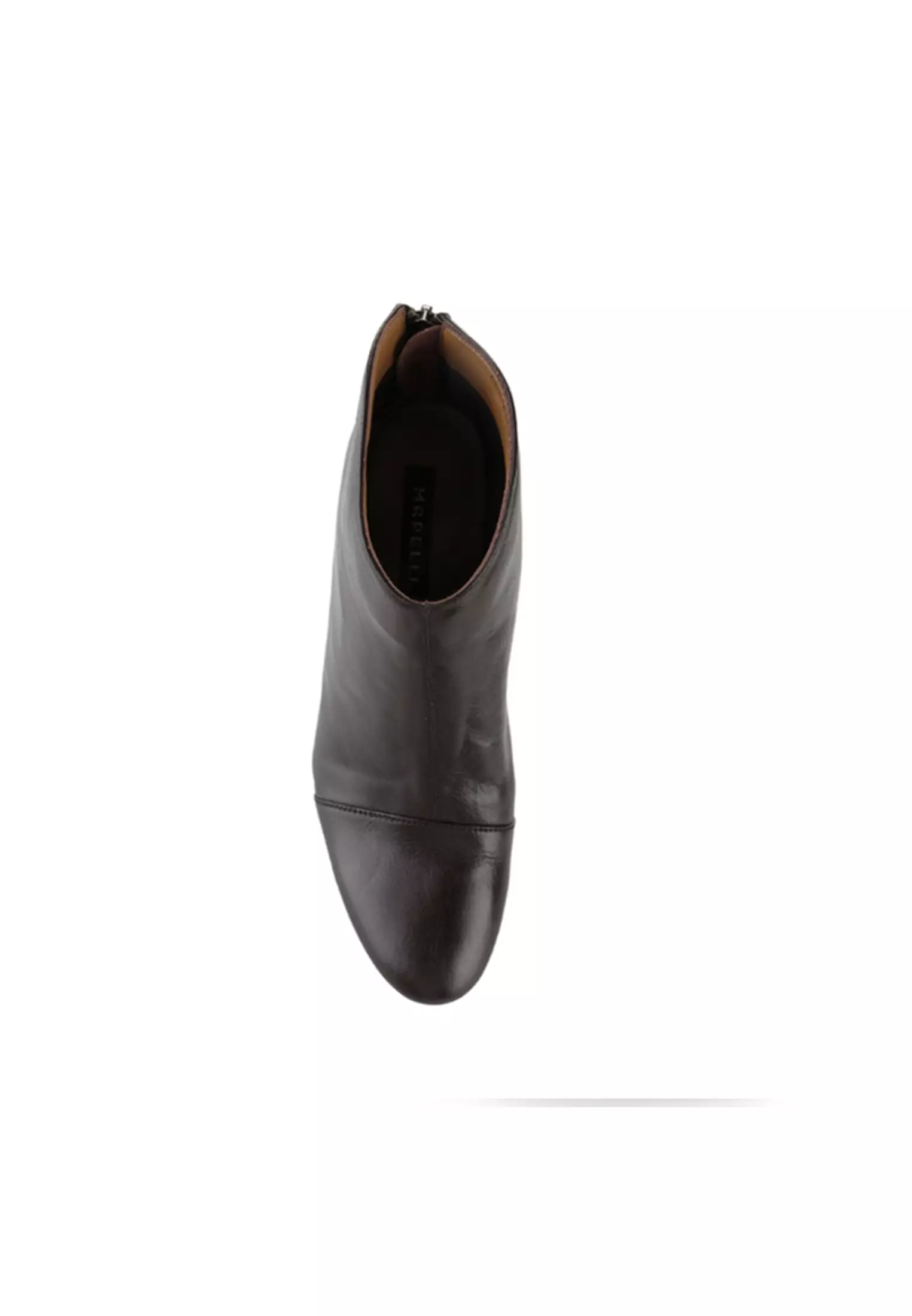 Corry Sepatu Back zipper boots Wanita guinine leather