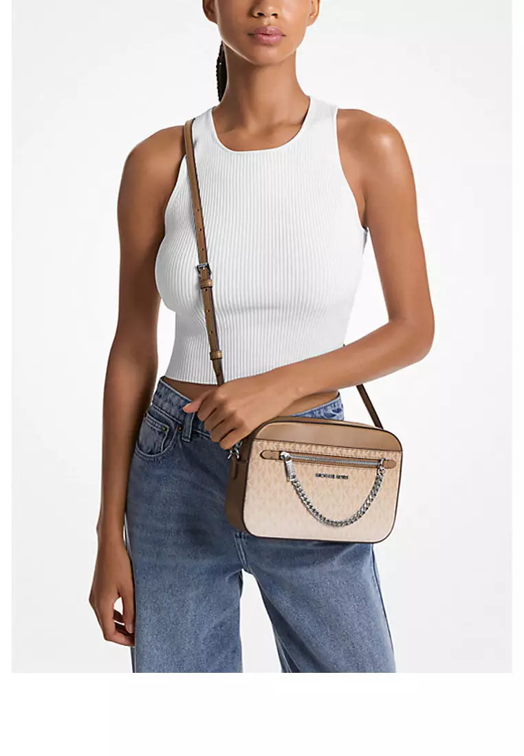 Jet Set Large Ombré Signature Logo Crossbody Body
