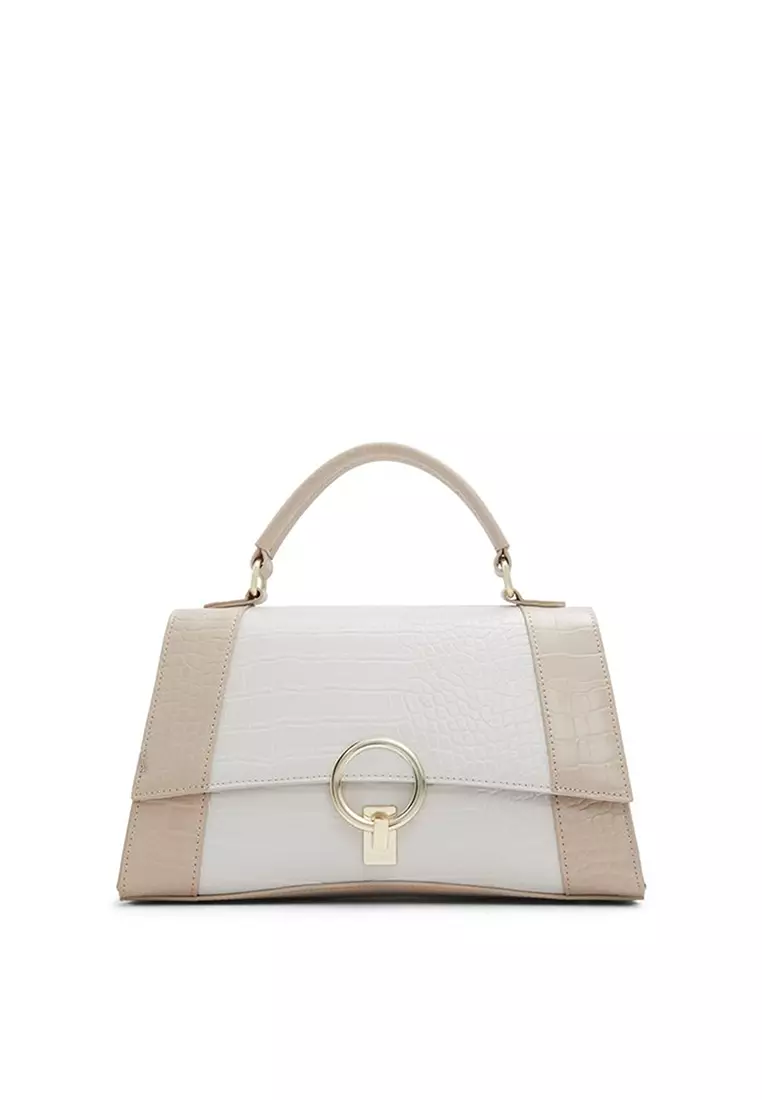 White ring handle bag discount