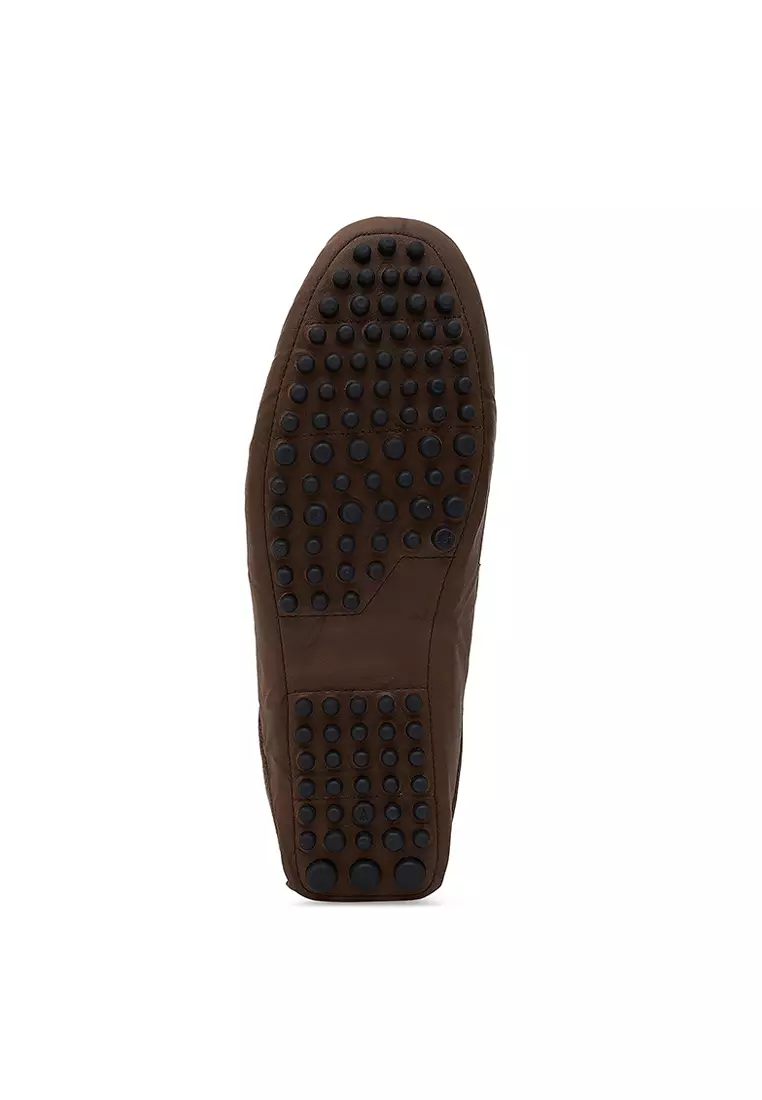 Sepatu Casual Pria Loafer Moccasin Gino Mariani Donny Brown