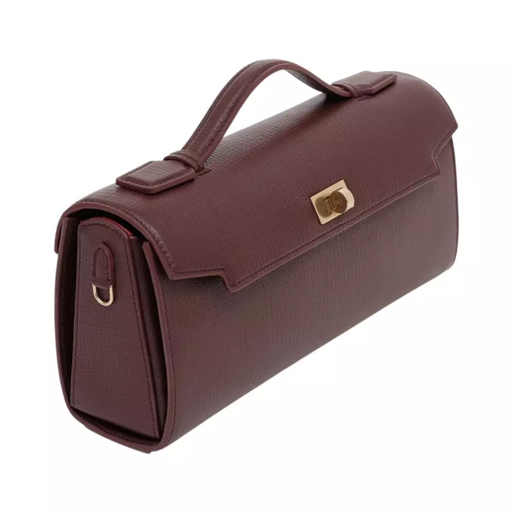 Mortimer Clutch Bag Barolo Red