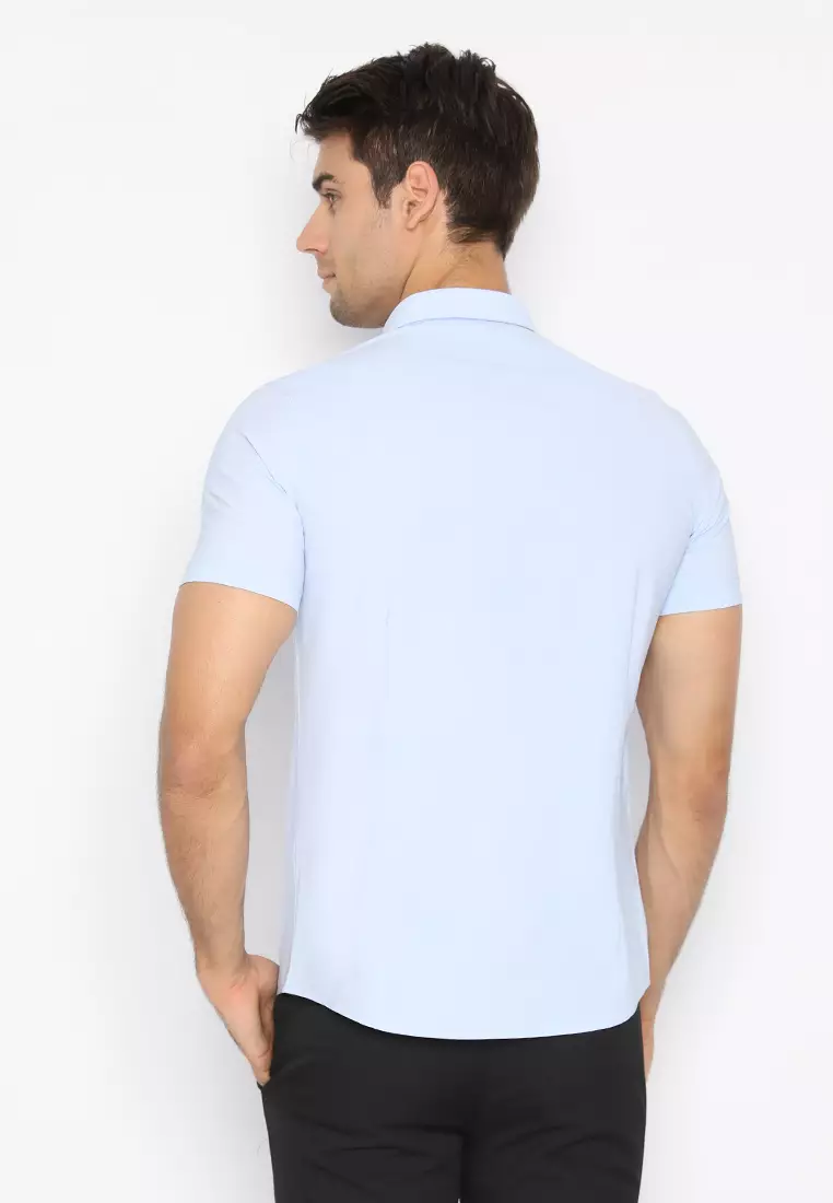 Jobb Minnesota Kemeja Pria Lengan Pendek Slim Fit L.Blue - 2022 Edition