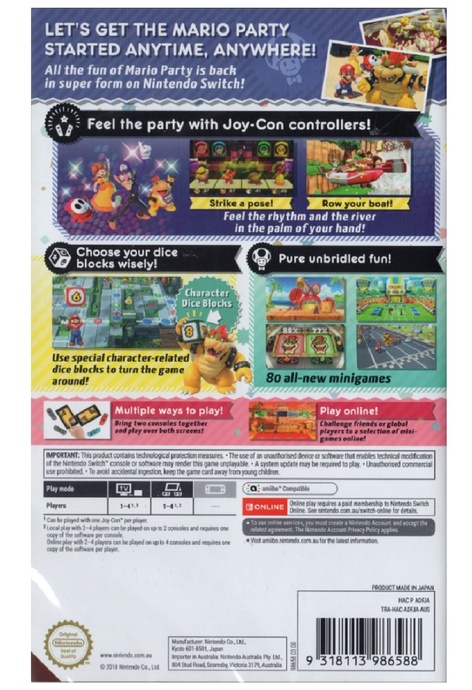Nintendo 任天堂 - 超級瑪利歐派對 (歐) SWITCH
