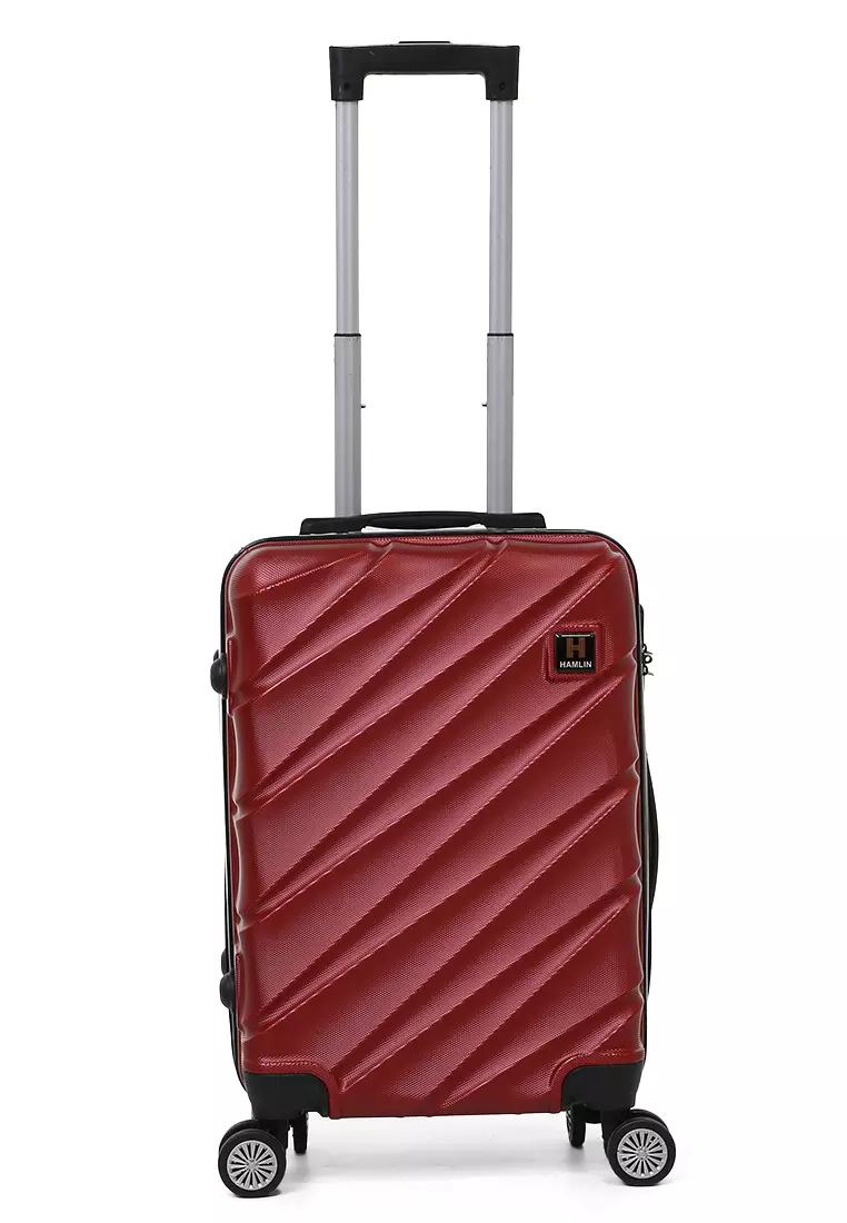 Carlton Koper Cabin Hardcase Unisex Size 20Inch Suitcase Combination Lock Large Compartment Material ABS+PVC Coated ORIGINAL - Red