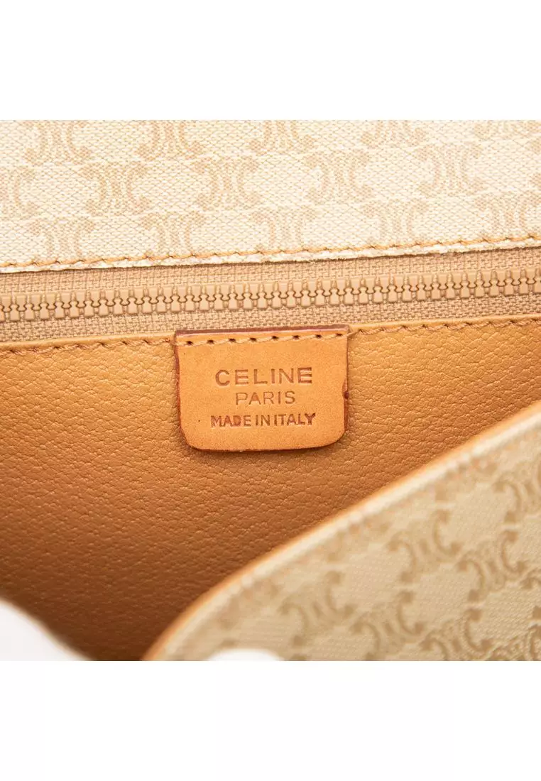 Pre-Loved Celine Macadam Coated Canvas Crossbody