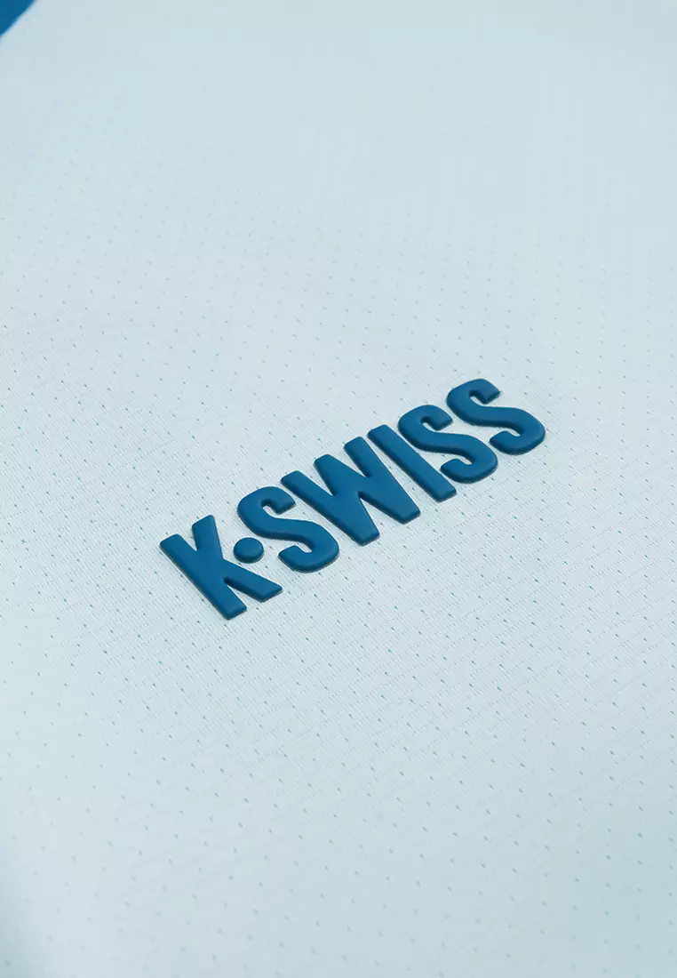 男裝 LOGO 輕量速乾拼色網球T裇