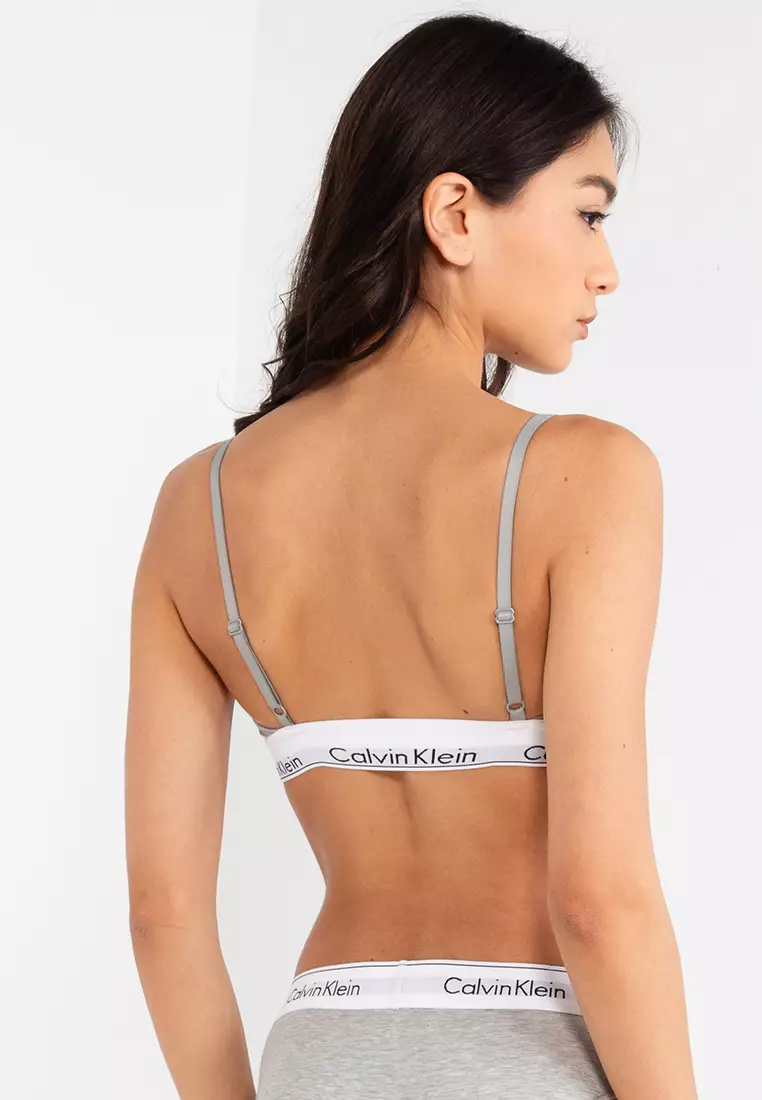 Calvin Klein Light Lined Bralette Grey Heather –