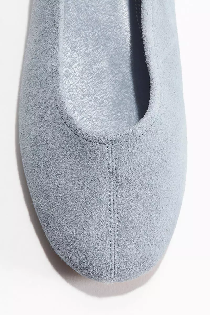 Suede ballet flats