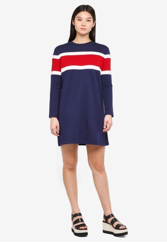 Jual Something Borrowed Color Blocked Sweater  Dress 