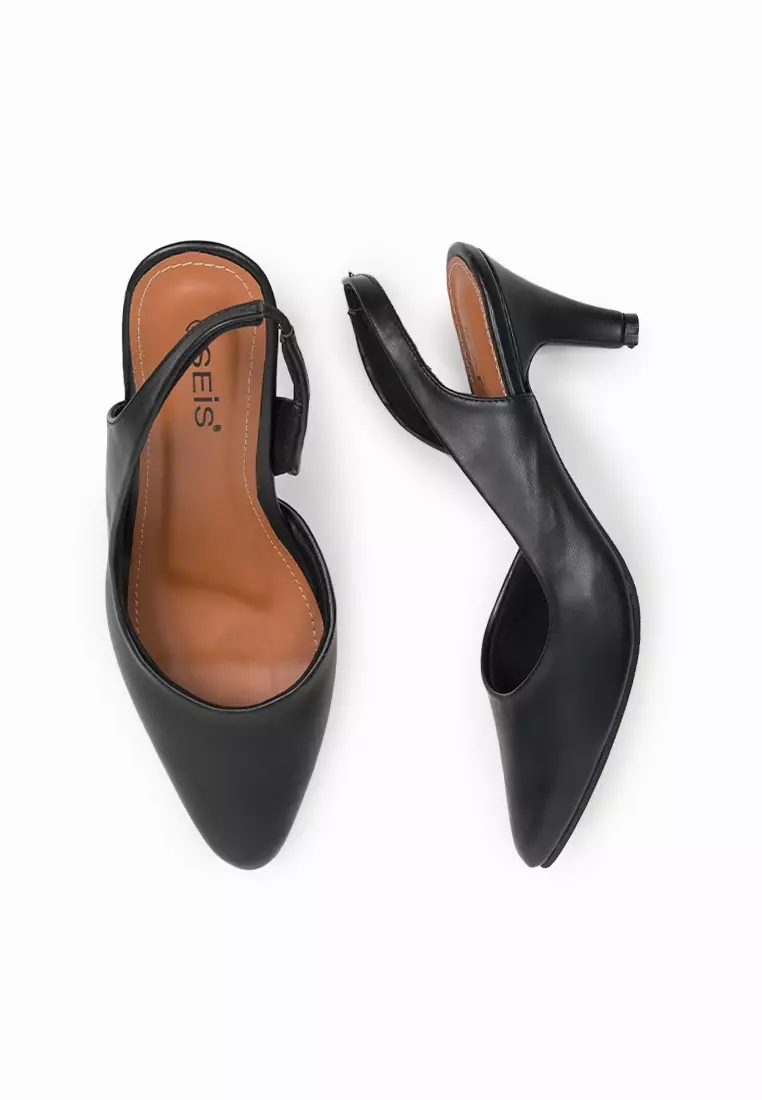 Seis Alena Sepatu High Heels  Wanita 7 cm Series-BLACK