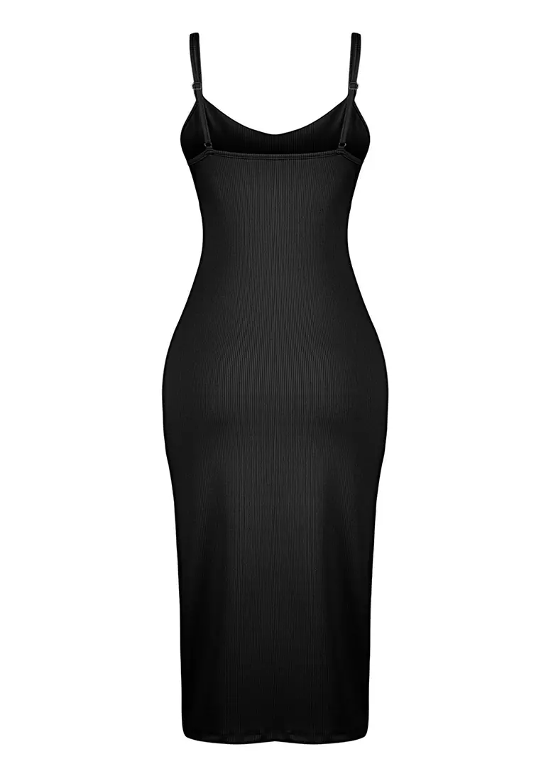 Ribbed Midi Dress