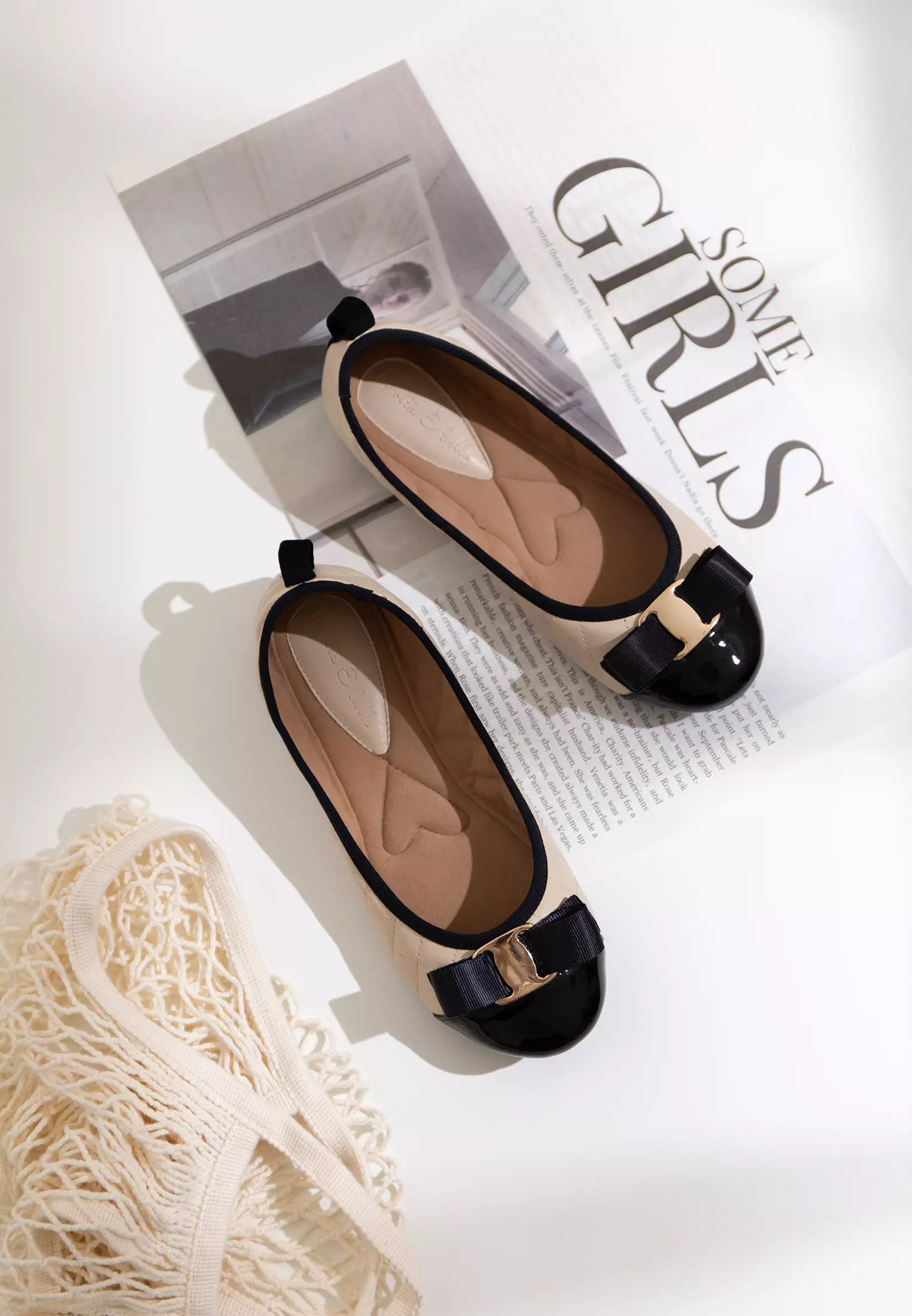 Freya Sepatu Flat Shoes Lipat Wanita Pita