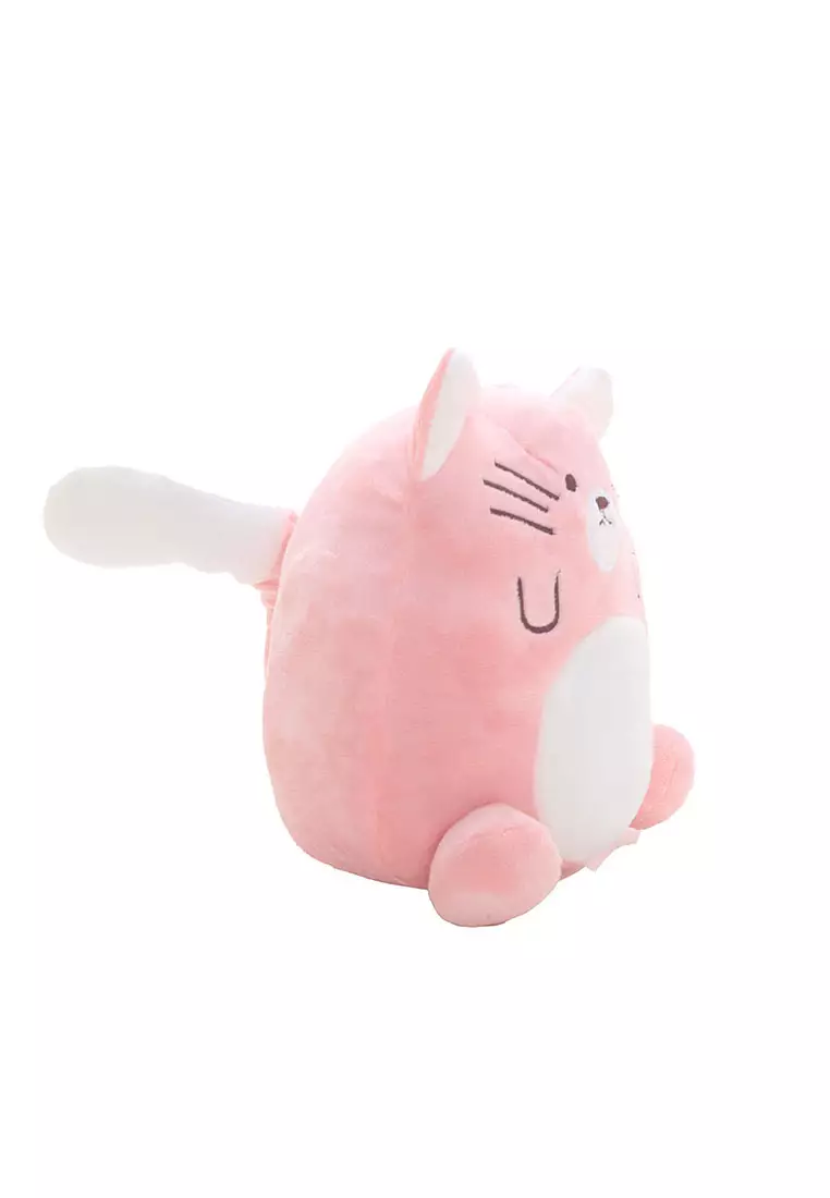 Boneka Plush Binatang Onimal Keet - Kucing Pink 23 cm