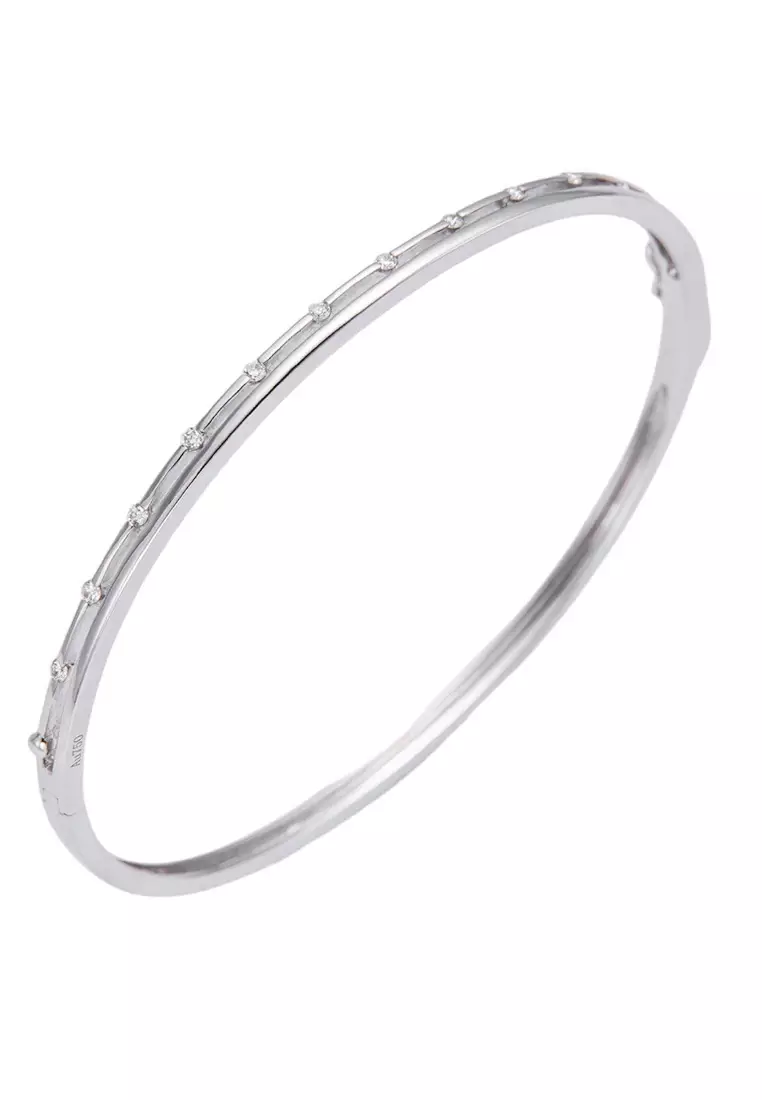 Buy LITZ LITZ 18K White Gold Diamond Bangle YF NO Y38S2025 2024