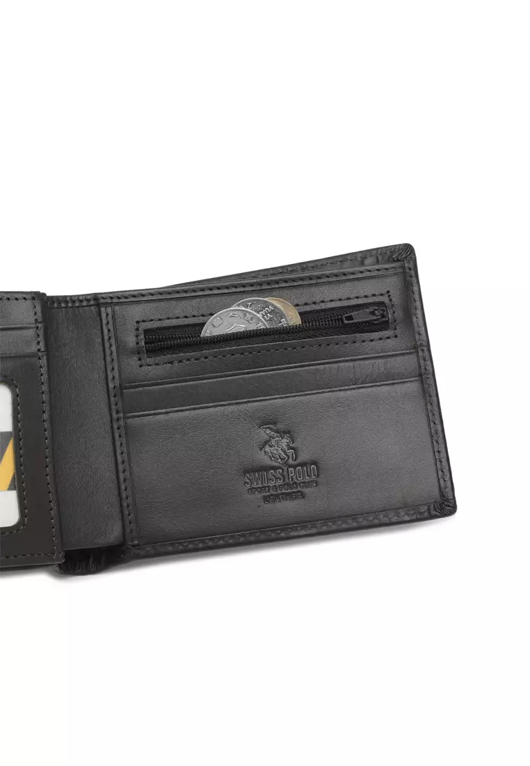 Gift Set - Leather RFID Wallet + 35mm Automatic Buckle Belt - Black