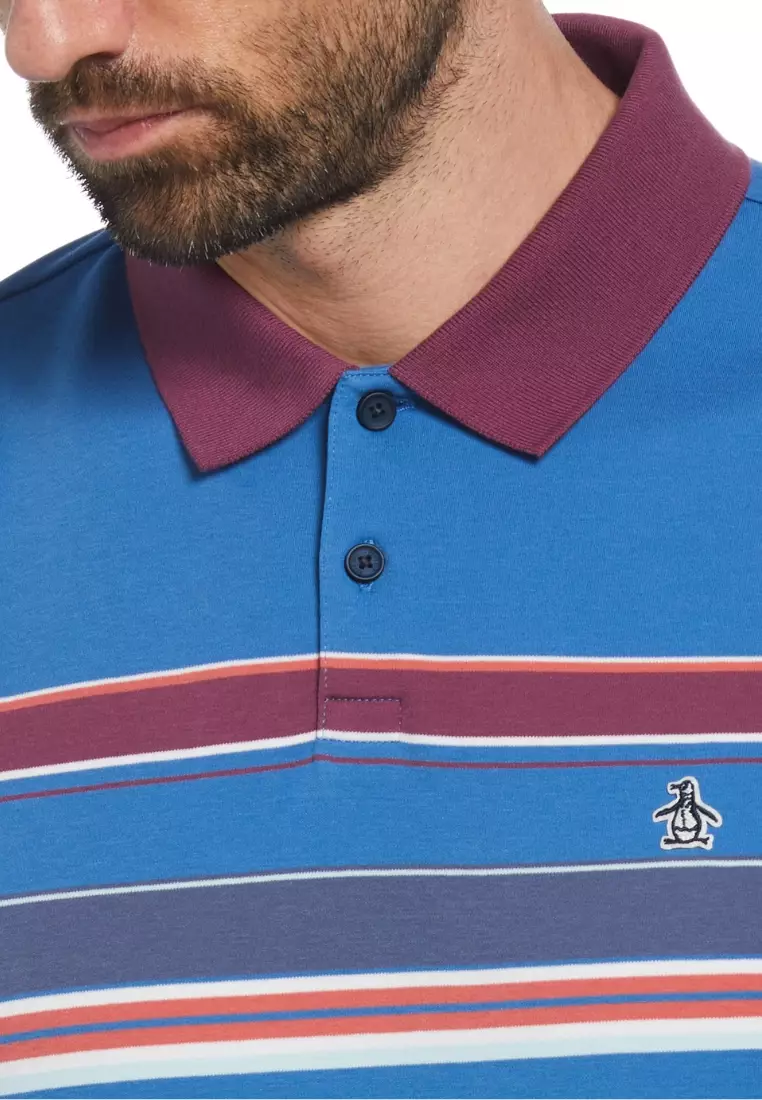 Interlock Chest Stripe Short Sleeve Polo Shirt