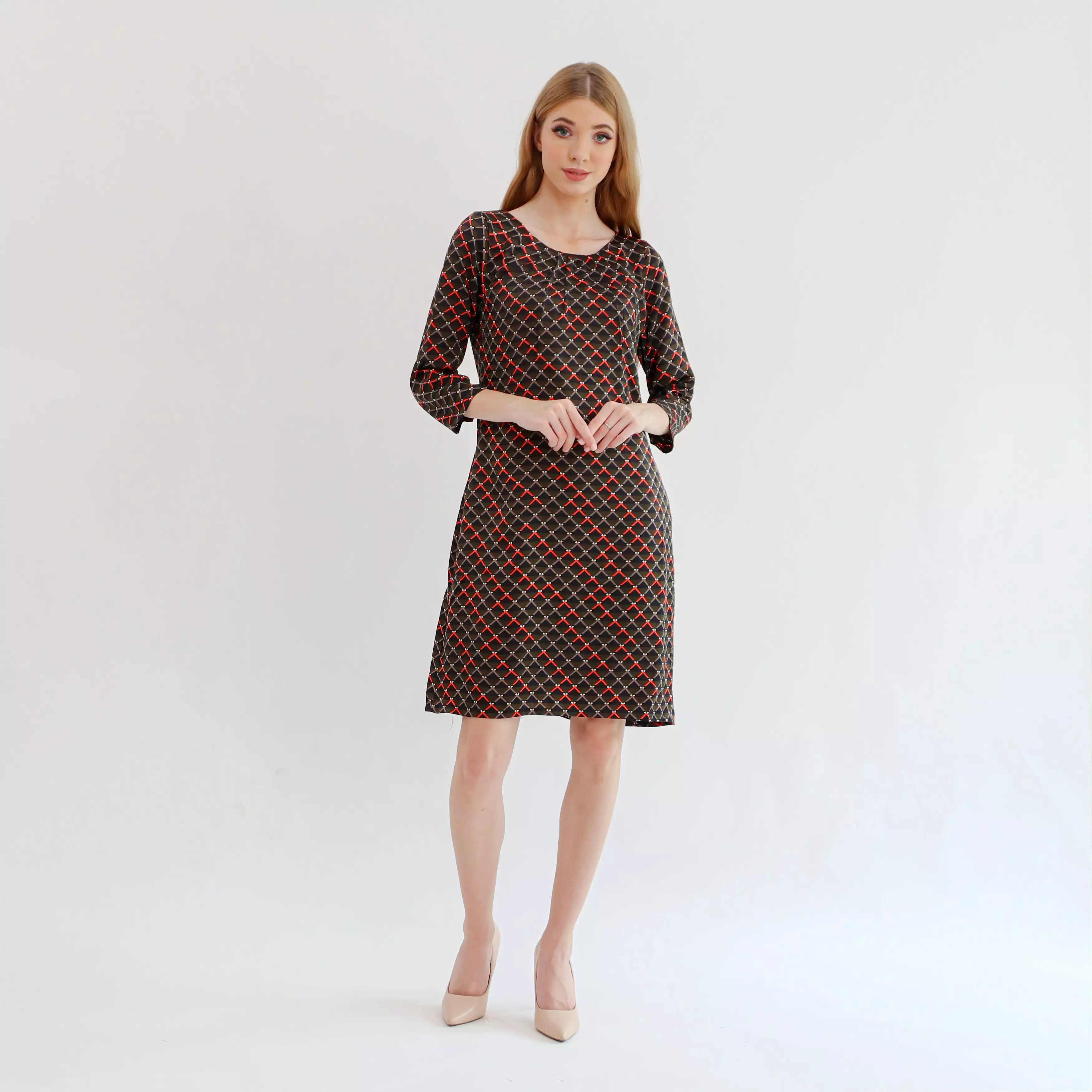 Eris Dress In Green Print