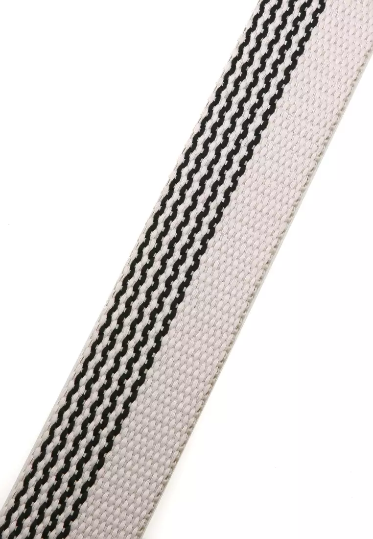 Bailey Ikat Pinggang Anak Pria Line Motive Casual Belt Material Cotton ORIGINAL - Khaki