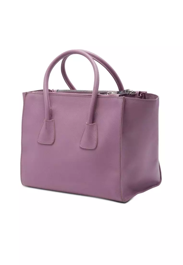 Pre-Loved Prada Medium Saffiano Twin Pocket Satchel