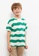 LC WAIKIKI green Crew Neck Striped Cotton Boys T-Shirt 269F6KAB3E1845GS_3