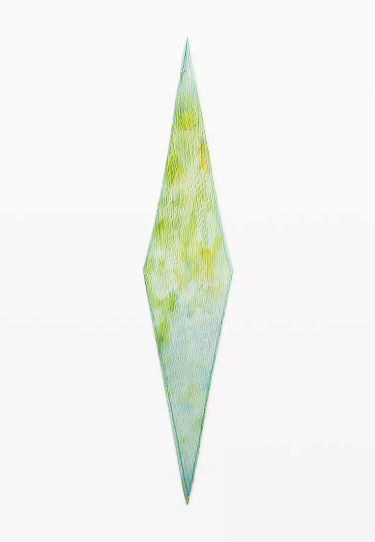 Watercolor crumpled scarf