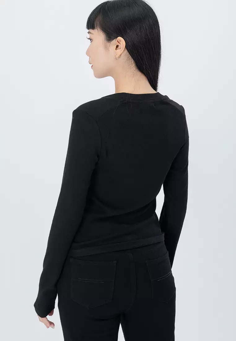 Cotton Round Neckline Basic Top
