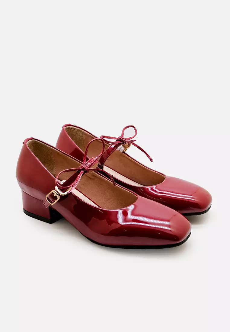 Adele Women Mary Jane Pump Court Shoes with Bow
