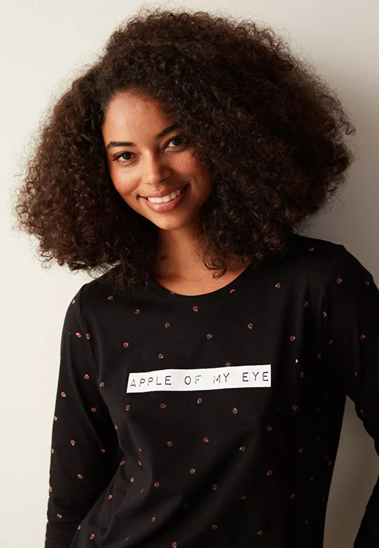 Apple Printed Pyjama Set