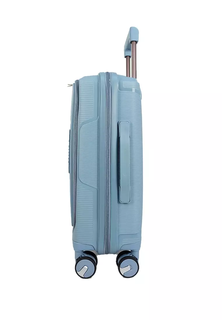 GIORDANO UNBREAKBLE EXPANDABLE TROLLEY CASE WITH TSA LOCK -GA2454-LIGHT BLUE''20/24/28''