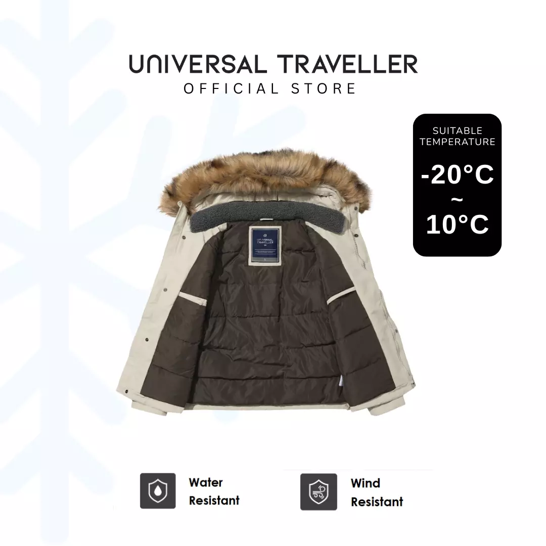 Universal Traveller DOWN JACKET TOPPED WITH A LUXURIOUS FUR-LINED HOOD DJ24029
