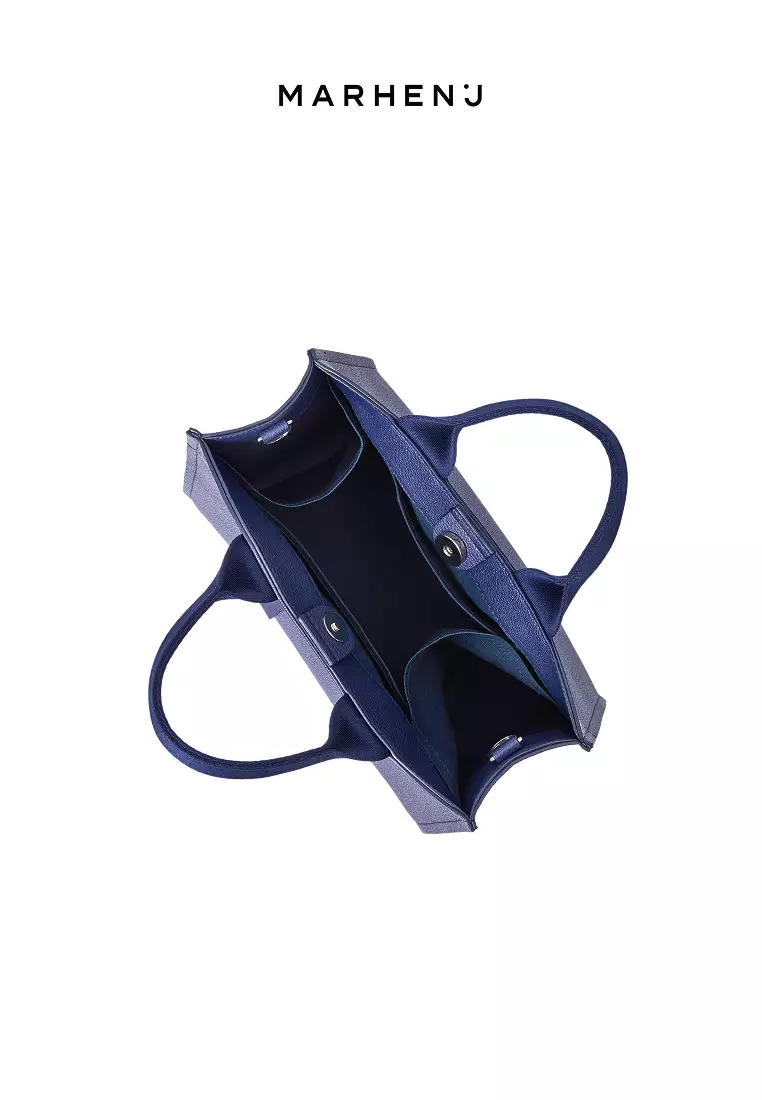 CINDY Vegan Leather Crossbody Bag Navy Blue