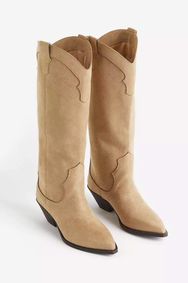 Buy H M Knee high cowboy boots 2024 Online ZALORA Singapore