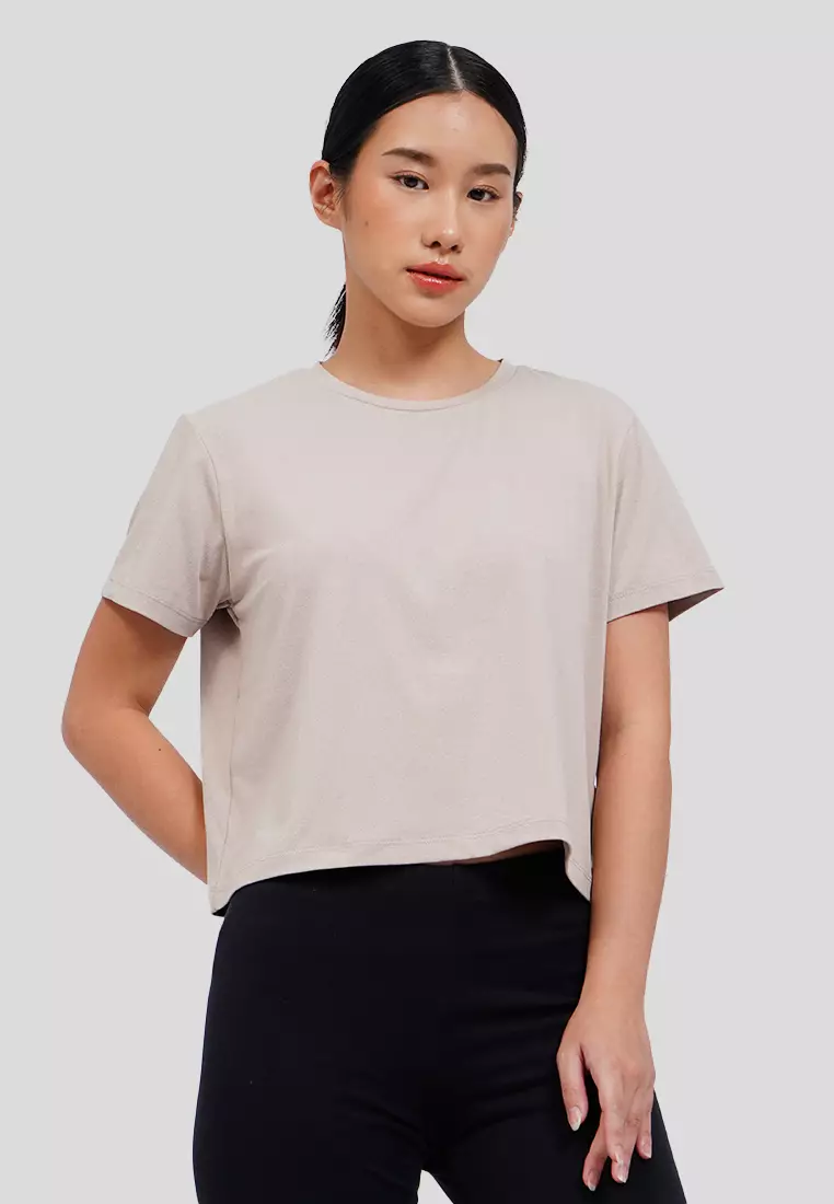 Short Sleeve Active Cropped T-Shirt