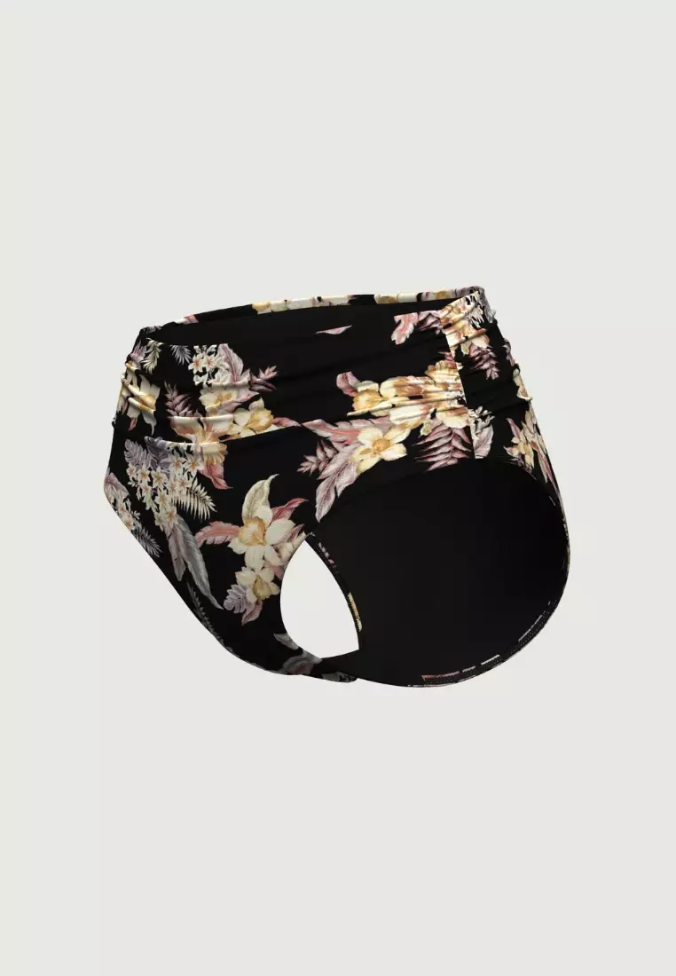 Desert Tropics Black Ruched Full Classic Pant