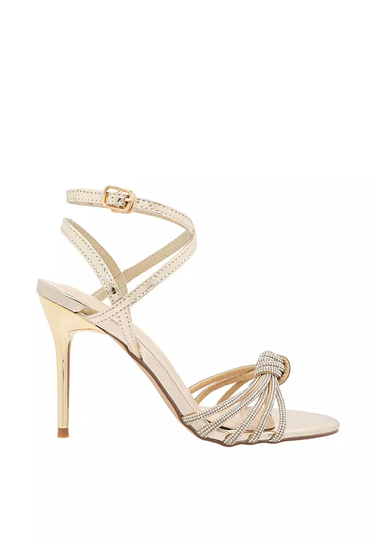 Gold strappy sandals on sale uk