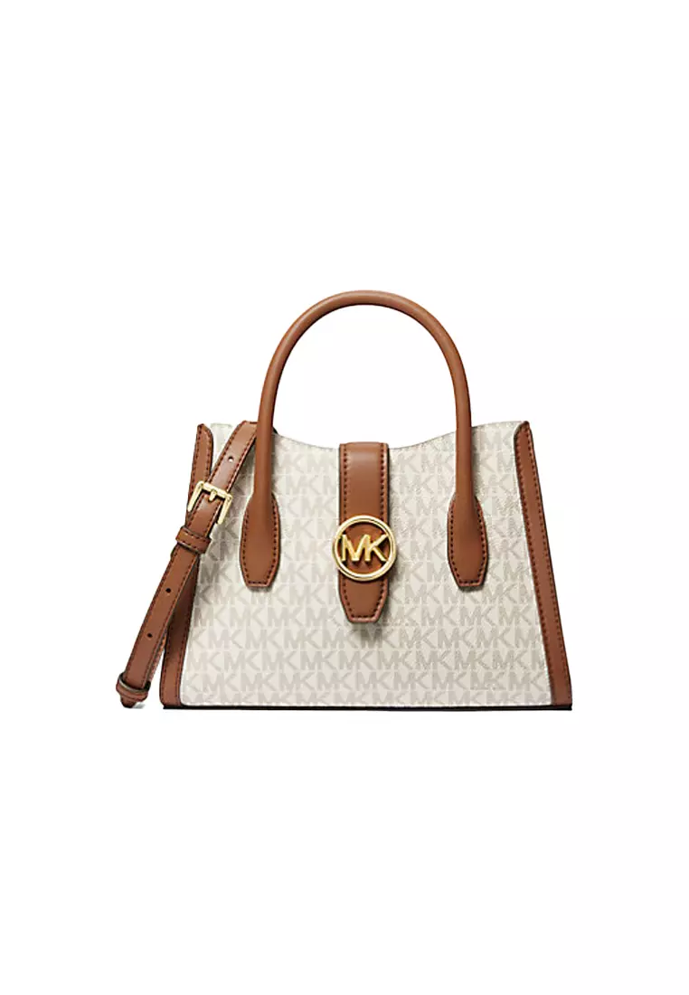 Michael Kors PVC small shoulder handbag for women 35S3G5GS5B VANILLA