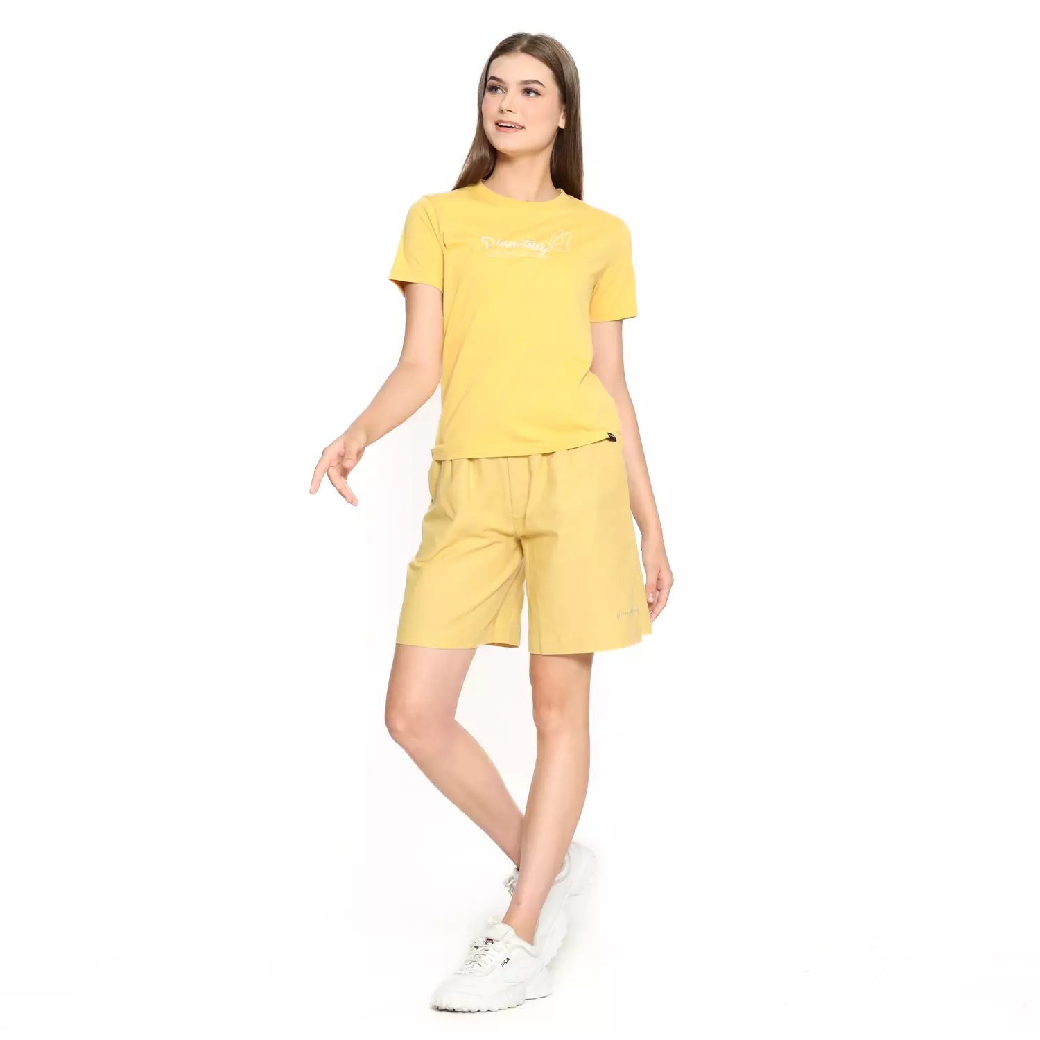 Planet Surf Clothing Kaos Lengan Pendek Wanita Hesty Ladies Bassic Tee 231C Planet Surf