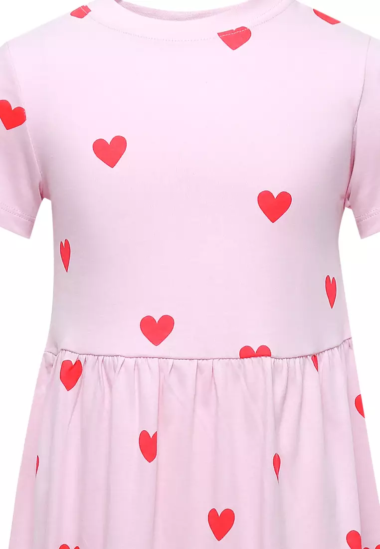 Pure Cotton Heart Print Dress