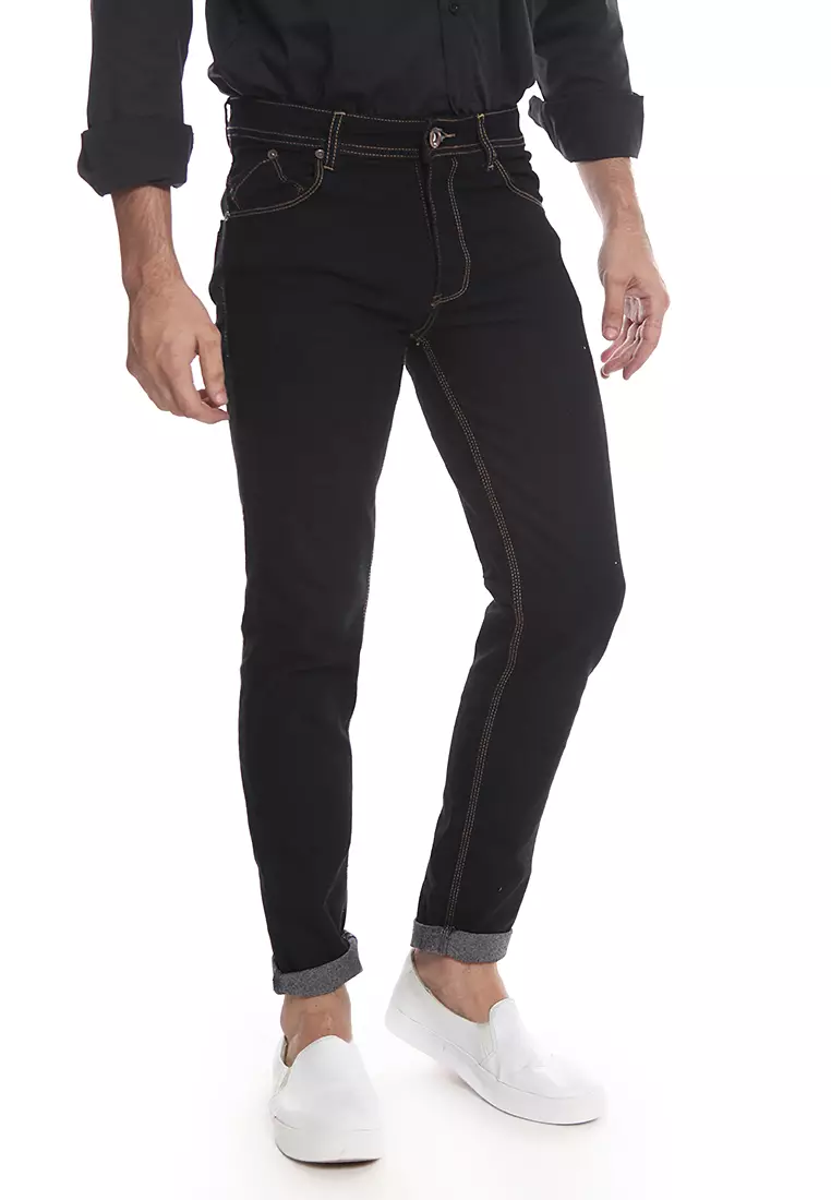 Celana Jeans Ever Green Black JS3260